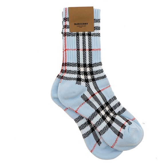 Burberry Woman Sports Socks Vintage Check Size Small New - Picture 1 of 3